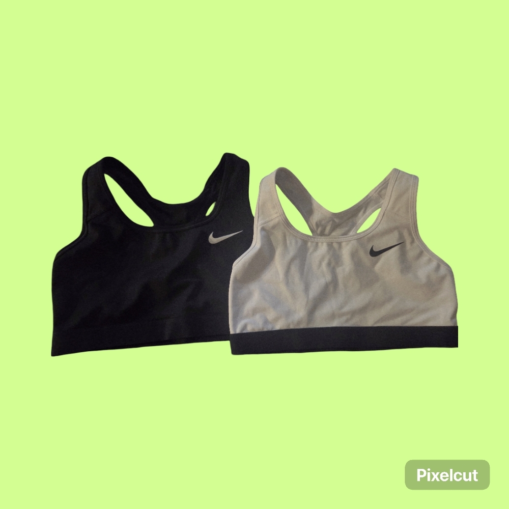 Nike Black and White Sports Bra Duo